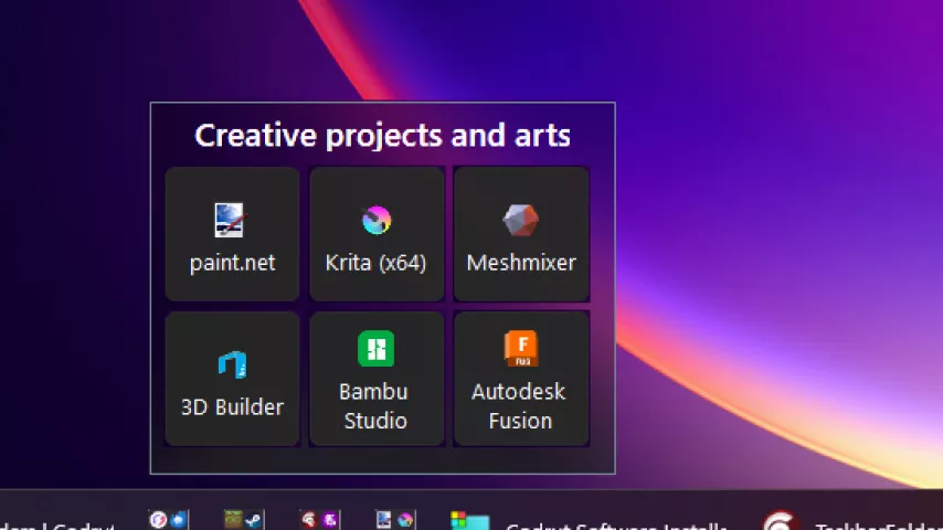 Taskbar Folders